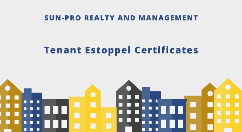 Tenant Estoppel Certificates Tenant Estoppel Certificates